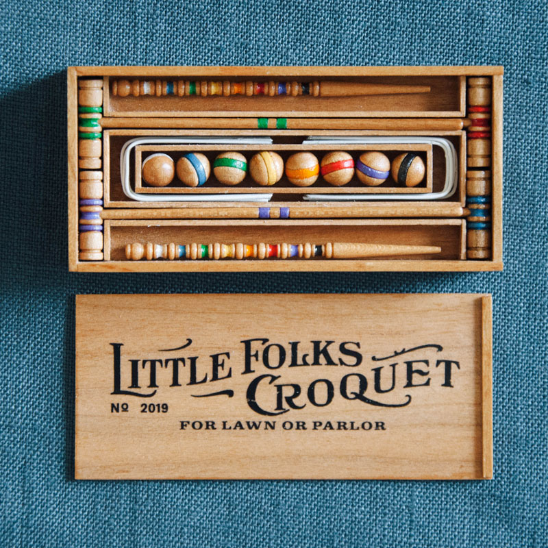 1:12th scale miniature croquet set by Craig Labenz